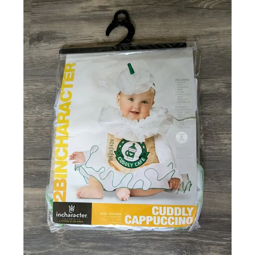 Child's Cuddly Cappuccino Cup Baby Halloween Costume XS 0-6 Months